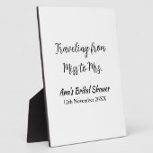 Travel Brautparty Namensdatum fehlen Frau Sim Fotoplatte (Seite)