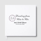 Travel Brautparty Namensdatum fehlen Frau Sim Gästebuch (Vorderseite)