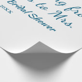 Travel Brautparty Namensdatum fehlen Frau Sim Geschenkpapier (Ecke)