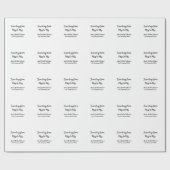 Travel Brautparty Namensdatum fehlen Frau Sim Geschenkpapier (Flach)