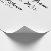 Travel Brautparty Namensdatum fehlen Frau Sim Geschenkpapier (Ecke)