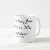 Travel Brautparty Namensdatum fehlen Frau Sim Kaffeetasse (VorderseiteRechts)