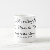 Travel Brautparty Namensdatum fehlen Frau Sim Kaffeetasse (Mittel)