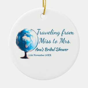 Travel Brautparty Namensdatum fehlen Frau Sim Keramik Ornament