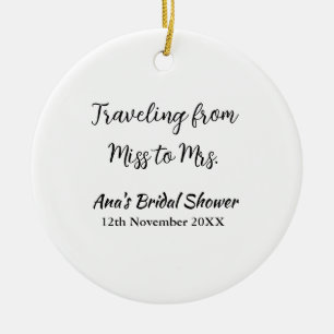 Travel Brautparty Namensdatum fehlen Frau Sim Keramik Ornament