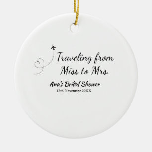 Travel Brautparty Namensdatum fehlen Frau Sim Keramik Ornament