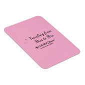 Travel Brautparty Namensdatum fehlen Frau Sim Magnet (Rechte Seite)