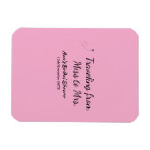 Travel Brautparty Namensdatum fehlen Frau Sim Magnet (Horizontal)