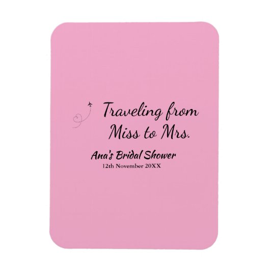 Travel Brautparty Namensdatum fehlen Frau Sim Magnet (Vertikal)