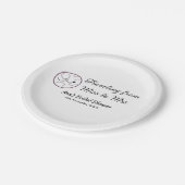 Travel Brautparty Namensdatum fehlen Frau Sim Pappteller (Schrägansicht)