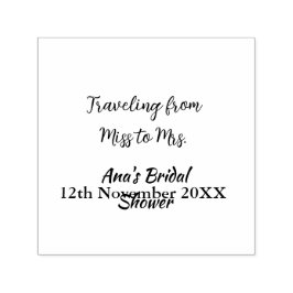 Travel Brautparty Namensdatum fehlen Frau Sim Permastempel