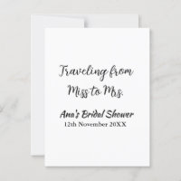 Travel Brautparty Namensdatum fehlen Frau Sim