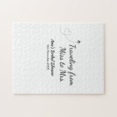 Travel Brautparty Namensdatum fehlen Frau Sim Puzzle (Horizontal)