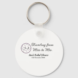 Travel Brautparty Namensdatum fehlen Frau Sim Schlüsselanhänger