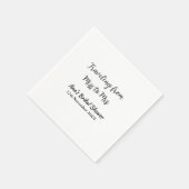 Travel Brautparty Namensdatum fehlen Frau Sim Serviette (Ecke)