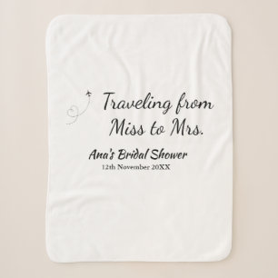 Travel Brautparty Namensdatum fehlen Frau Sim Sherpadecke