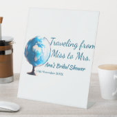 Travel Brautparty Namensdatum fehlen Frau Sim Sockelschild (In Situ)