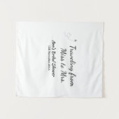 Travel Brautparty Namensdatum fehlen Frau Sim Wandteppich (Vorderseite (Horizontal))