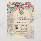 Travel Bridal Dusche Einladung (Vorne/Hinten)