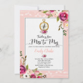 Travel Bridal Dusche Einladung Miss an Frau Duwer (Vorderseite)