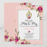 Travel Bridal Dusche Einladung Miss an Frau Duwer