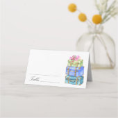 Travel bridal shower - wedding place cards platzkarte (Rückseite)