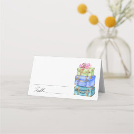 Travel bridal shower - wedding place cards platzkarte