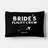 Travel Bride Flight Crew Bridesmaid Bachelorette Zubehörtasche (Vorderseite)