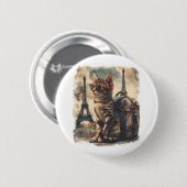 Travel Buddy Cat Button (Vorne & Hinten)