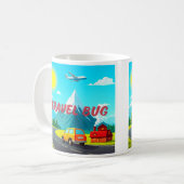 Travel Bug / I Liebe to Travel ! Kaffeetasse (Vorderseite Links)