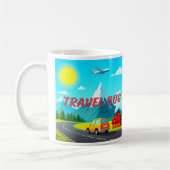 Travel Bug / I Liebe to Travel ! Kaffeetasse (Links)