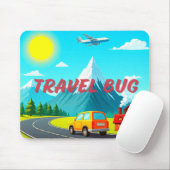 Travel Bug Mouse Pad Mousepad (Mit Mouse)