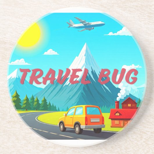 Travel Bug Sand Untersetzer (Vorne)