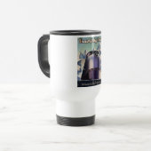 Travel By Train Sci-Fi Vintage Kunst Reisebecher (Vorderseite Links)
