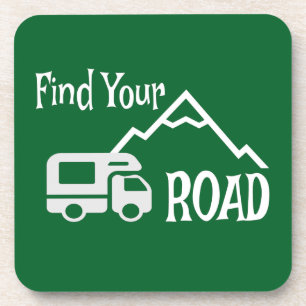 Travel Camping RV Finden Sie Ihre Straße Getränkeuntersetzer