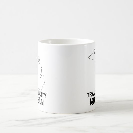 Travel City Michigan Kaffeetasse (Mittel)