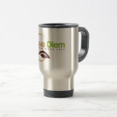 Travel Coffee Mug mit Logo - Kava Diem Café Reisebecher (VorderseiteRechts)