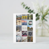 Travel Collage Postcard Postkarte (Stehend Vorderseite)