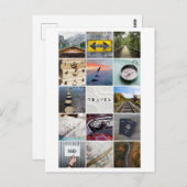 Travel Collage Postcard Postkarte (Vorne/Hinten)