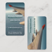 Travel Consultant Flugzeug Wing Business Card Visitenkarte (Vorne/Hinten)