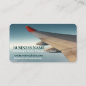 Travel Consultant Flugzeug Wing Business Card Visitenkarte (Rückseite)