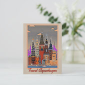 Travel Copenhagen, Dänemark Postkarte (Stehend Vorderseite)