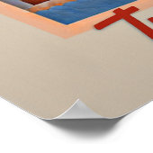 Travel Copenhagen, Denmark Poster (Ecke)