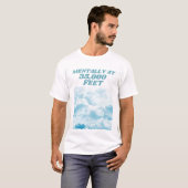 Travel Daydreamer Geschenk Wolken T-Shirt (Vorne ganz)