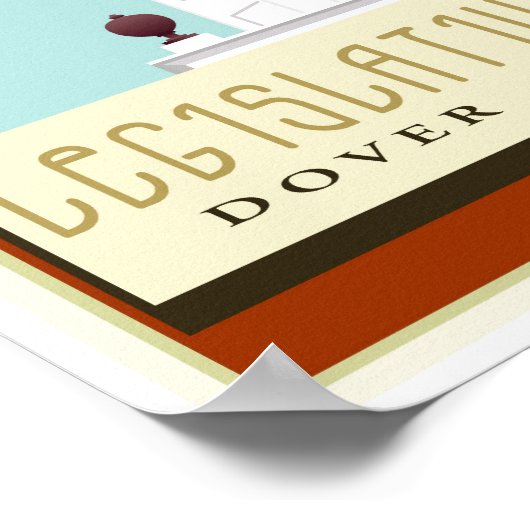 Travel Delaware Poster (Ecke)