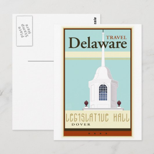 Travel Delaware Postkarte (Vorne/Hinten)