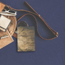 Travel document vintage map name