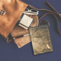 Travel document vintage map