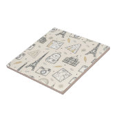 Travel Doodle Seamless Pattern Fliese (Seite)