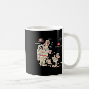 Travel Europe Dänemark Karte Kopenhagen Dänische F Kaffeetasse